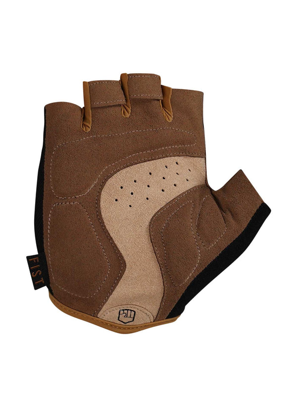 BLACK N TAN - 1/2 FINGER GLOVE
