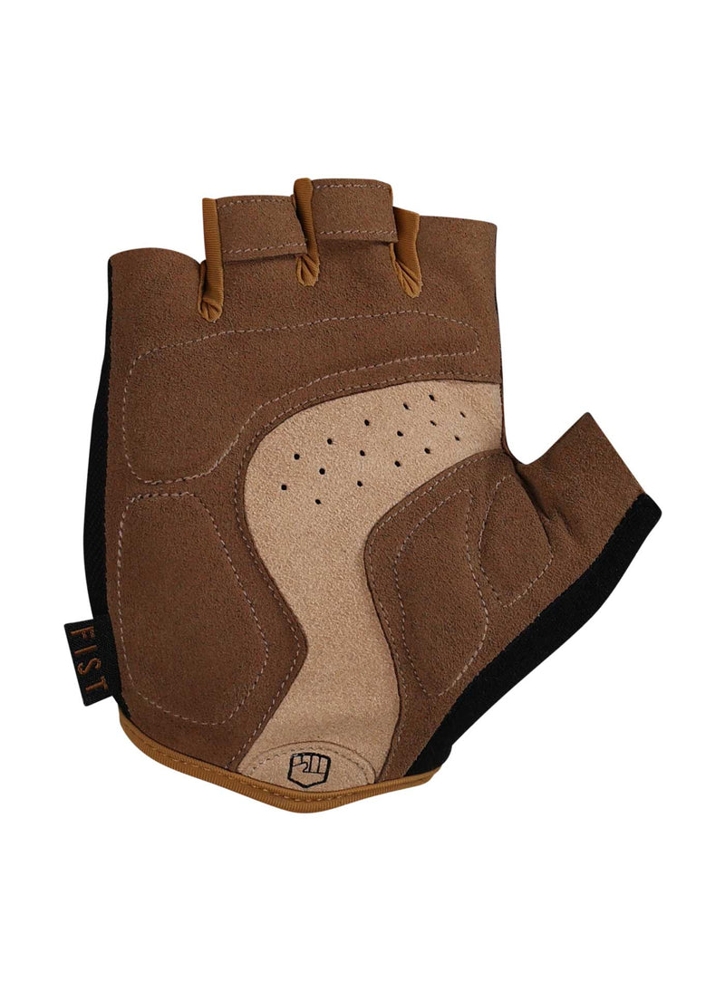 BLACK N TAN - 1/2 FINGER GLOVE